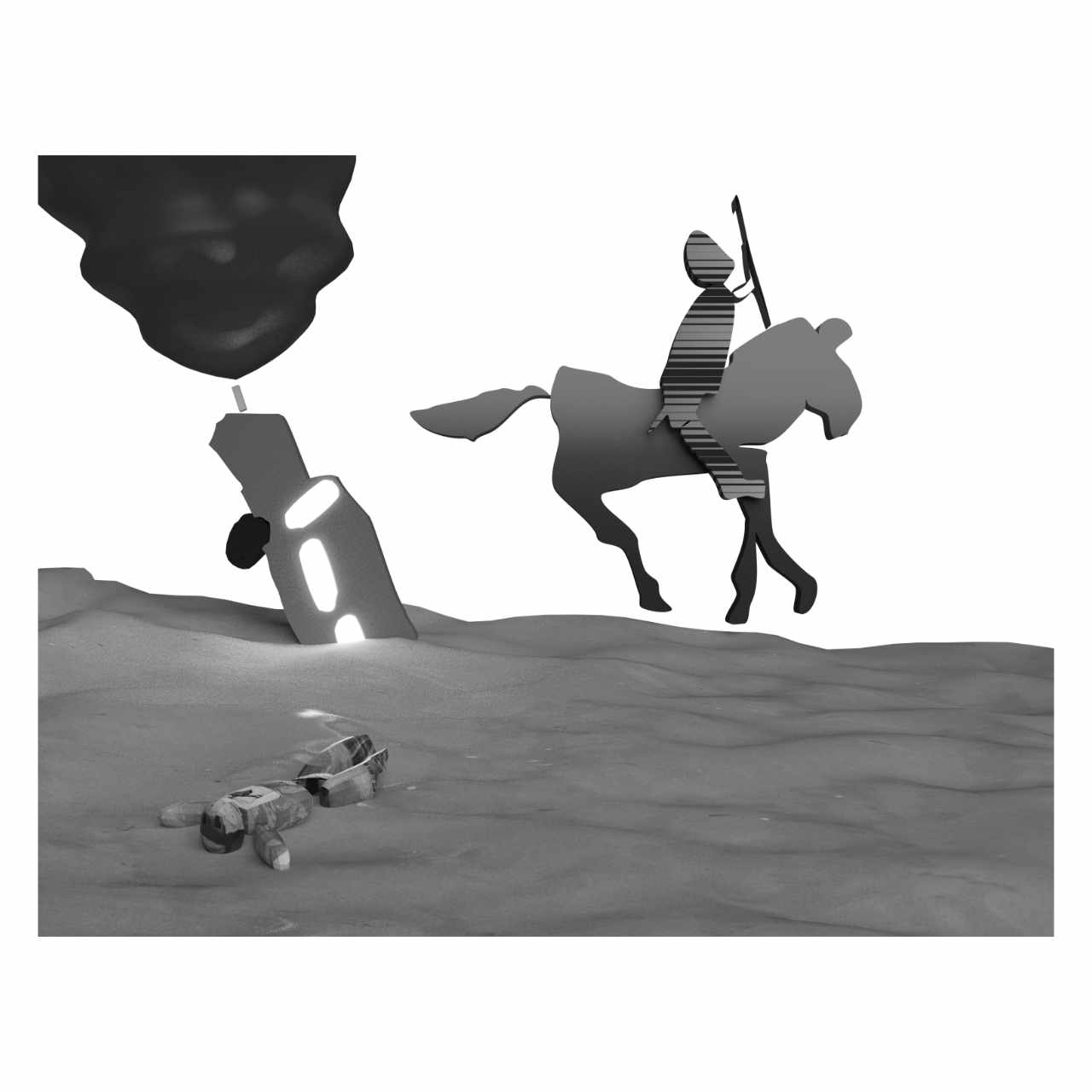 te paard